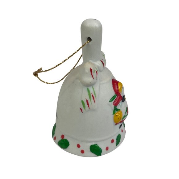 JC Penney Twelve Days Of Christmas Ornament Eight Maids a Milking Ceramic Bell - Picture 4 of 7